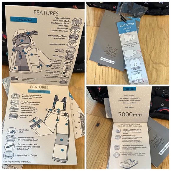 Deux Par Deux Kids 14 Snowsuit - Picture 6 of 9